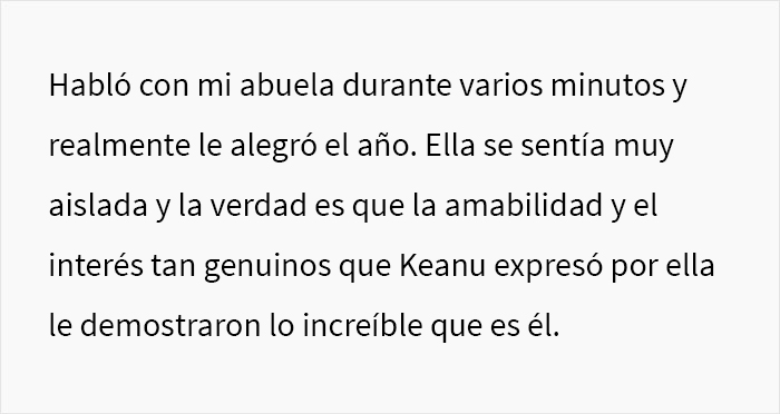 &ldquo;Ll&aacute;mala, quiero hablar con ella&rdquo;: Keanu Reeves particip&oacute; en una bonita sorpresa que le alegr&oacute; el d&iacute;a a una fan de 80 a&ntilde;os