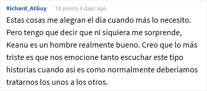 &ldquo;Ll&aacute;mala, quiero hablar con ella&rdquo;: Keanu Reeves particip&oacute; en una bonita sorpresa que le alegr&oacute; el d&iacute;a a una fan de 80 a&ntilde;os