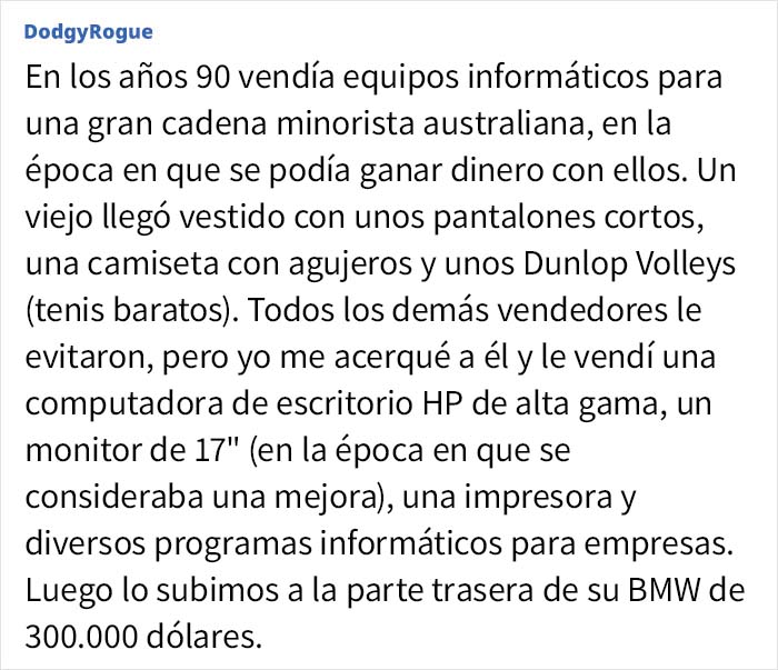 Este hombre se compr&oacute; un electrodom&eacute;stico de 900$ cuando el vendedor le ech&oacute; en cara que buscara algo que pudiera permitirse