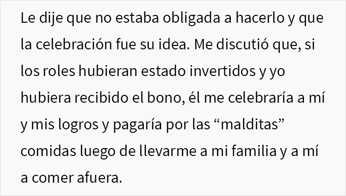 &ldquo;Insisti&oacute; en que yo pagara&rdquo;: Este hombre organiz&oacute; una gran cena de celebraci&oacute;n familiar y se enoj&oacute; con su esposa cuando ella solo pag&oacute; por su propia comida