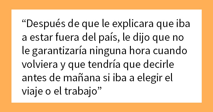 Esta adolescente es obligada a elegir entre un programa internacional de verano y su trabajo basura malpagado