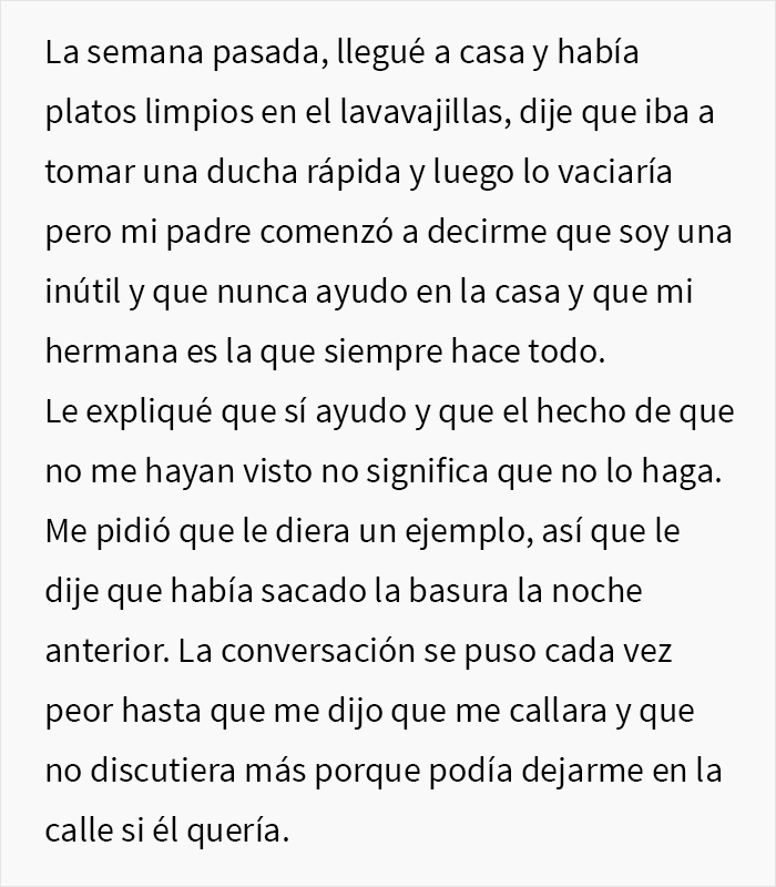 Este padre se queja de que su hija de 23 años no ayuda en casa y al final ella se marcha en secreto