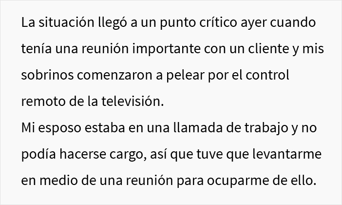 Esta mujer pidi&oacute; a su hermano y esposa que buscaran a otra persona para cuidar a sus hijos, y estall&oacute; el drama