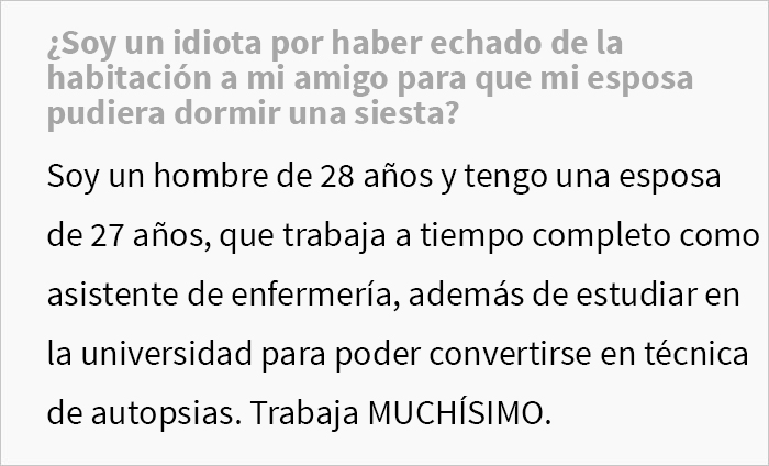 Este hombre pidió a su amigo que se fuera de su casa para que su esposa agotada pudiera descansar, pero él se enfadó Este hombre pidió a su amigo que se fuera de su casa para que su esposa agotada pudiera descansar, pero él se enfadó