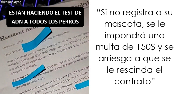Estos caseros exigen a sus inquilinos que hagan una prueba de ADN a sus perros para averiguar quién no recoge las cacas