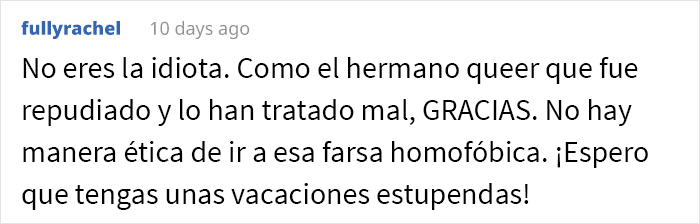 Esta novia se niega a invitar a su hermana a la boda por su sexualidad, y pierde los nervios cuando su madre se rehúsa a ir también