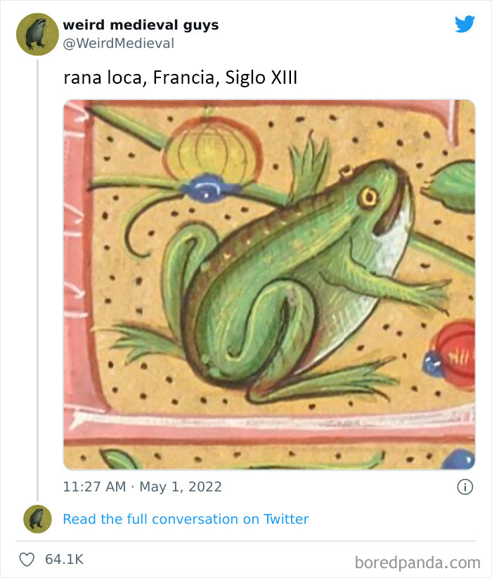 30 Times Medieval Painters Had No Idea How Something Looked And Created "Weird Medieval Guys", As Shared On This Twitter Page