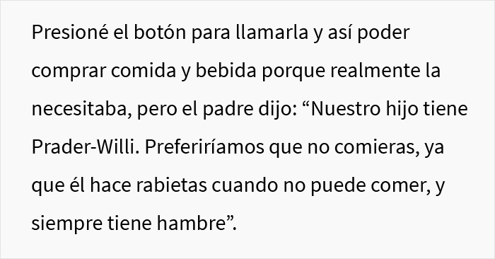&ldquo;No me importa, toma un vuelo privado&rdquo;: Un pasajero le dijo a esta persona diab&eacute;tica que no comiera ya que su hijo ten&iacute;a s&iacute;ndrome de Prader-Willi, pero el pasajero interpelado se neg&oacute; por completo