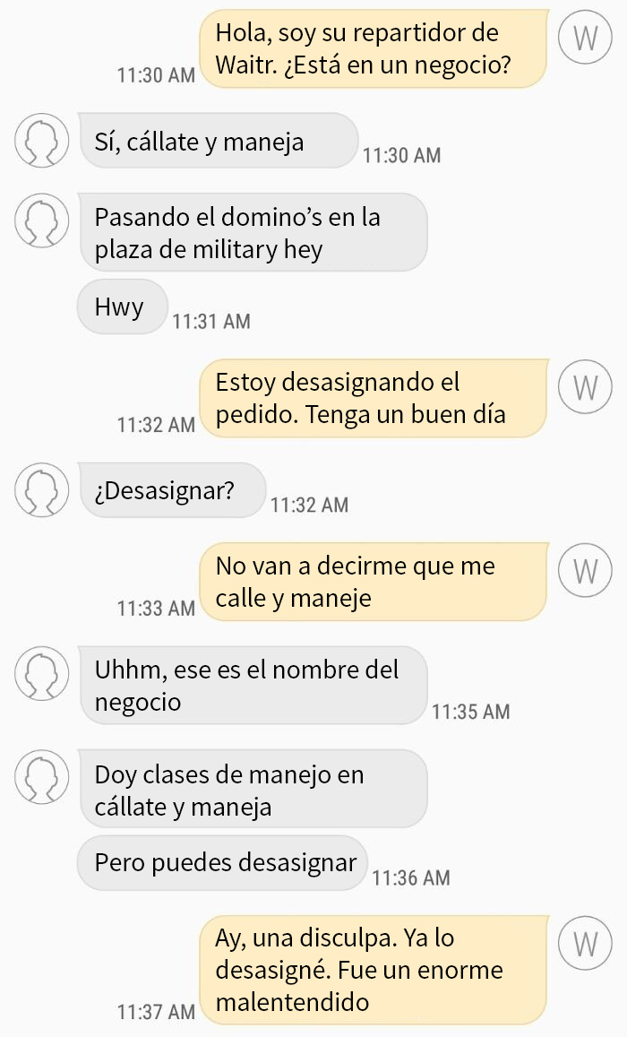 Esto me ocurrió hoy