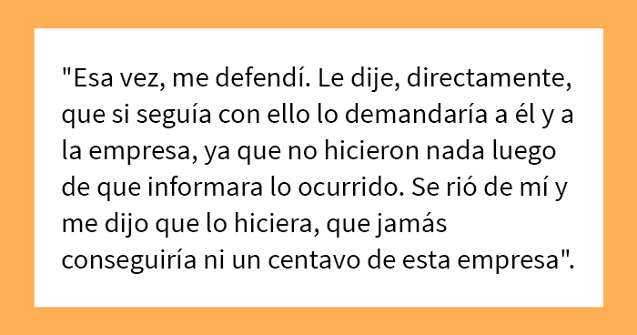 «Mi jefe me dijo que lo demandara, así que eso hice»: Esta empleada de talla grande se rió la última tras demandar a su «terrible jefe»