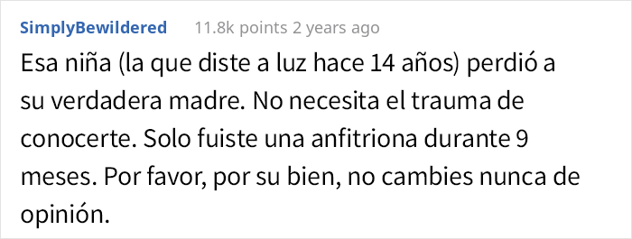 Esta mujer cedi&oacute; la patria potestad de su beb&eacute; a la amante de su marido infiel y se niega a conocerla 14 a&ntilde;os despu&eacute;s