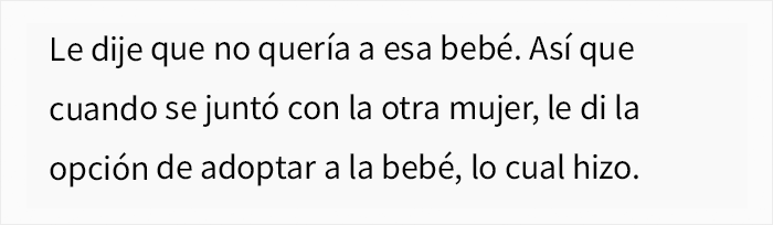 Esta mujer cedi&oacute; la patria potestad de su beb&eacute; a la amante de su marido infiel y se niega a conocerla 14 a&ntilde;os despu&eacute;s