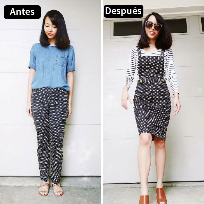 Mom Transforms 30 Old And Ugly Pieces Of Clothing To Save Money, And The Result Gains Her 296k Instagram Followers