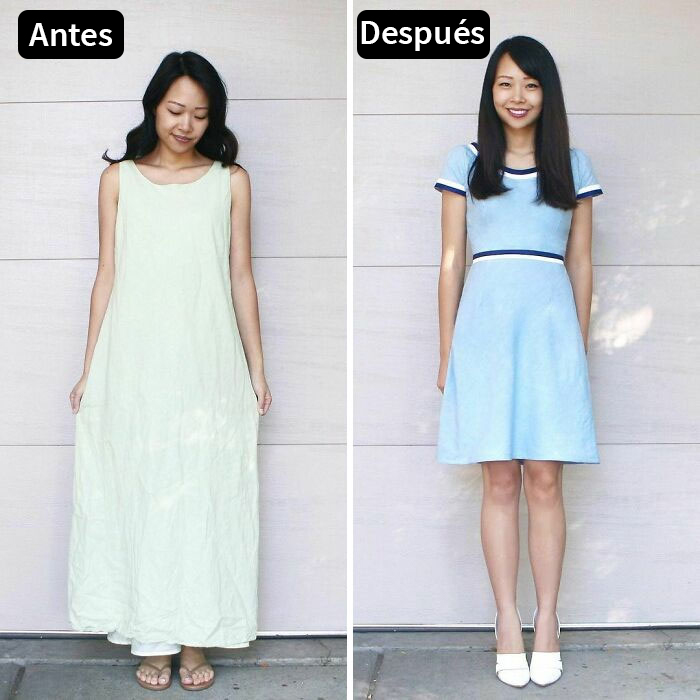 Mom Transforms 30 Old And Ugly Pieces Of Clothing To Save Money, And The Result Gains Her 296k Instagram Followers