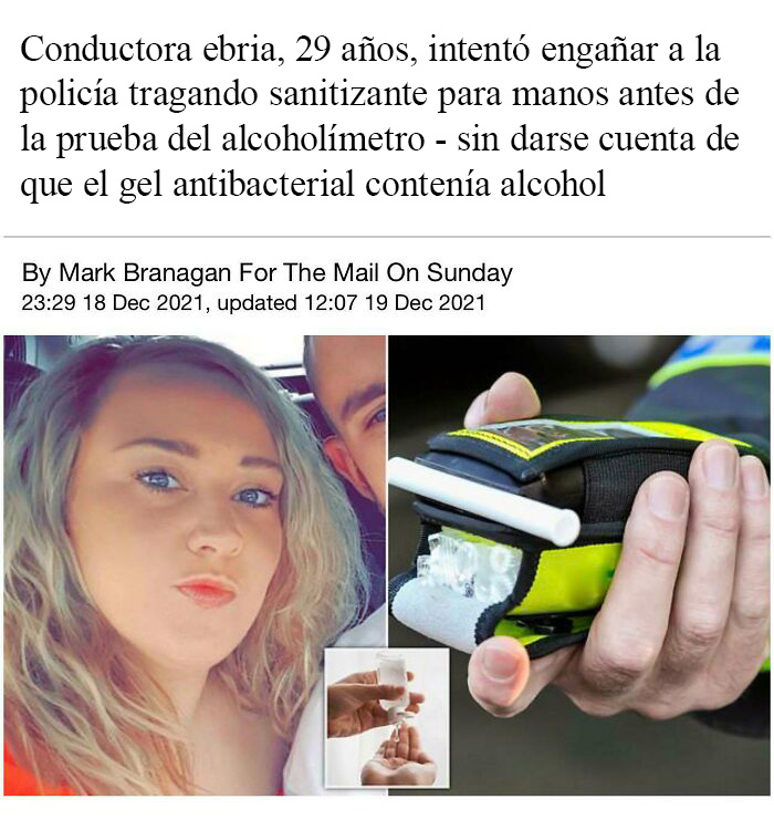 De superar un test de alcoholemia