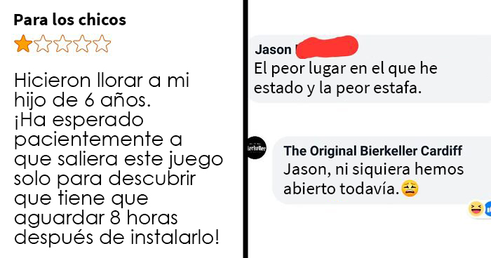 18 Clientes intentando sabotear comercios con sus malas críticas, pero les salió el tiro por la culata