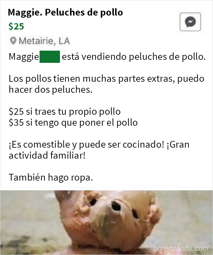 ¡¿Peluches de pollo?!