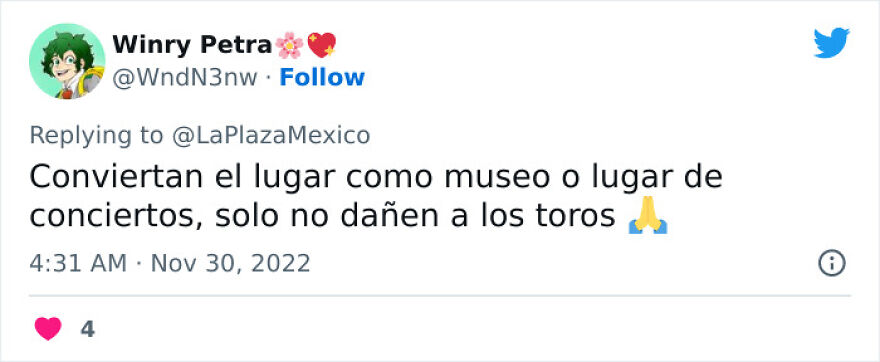 Internautas celebran la suspensi&oacute;n de corridas de toros en la Plaza M&eacute;xico