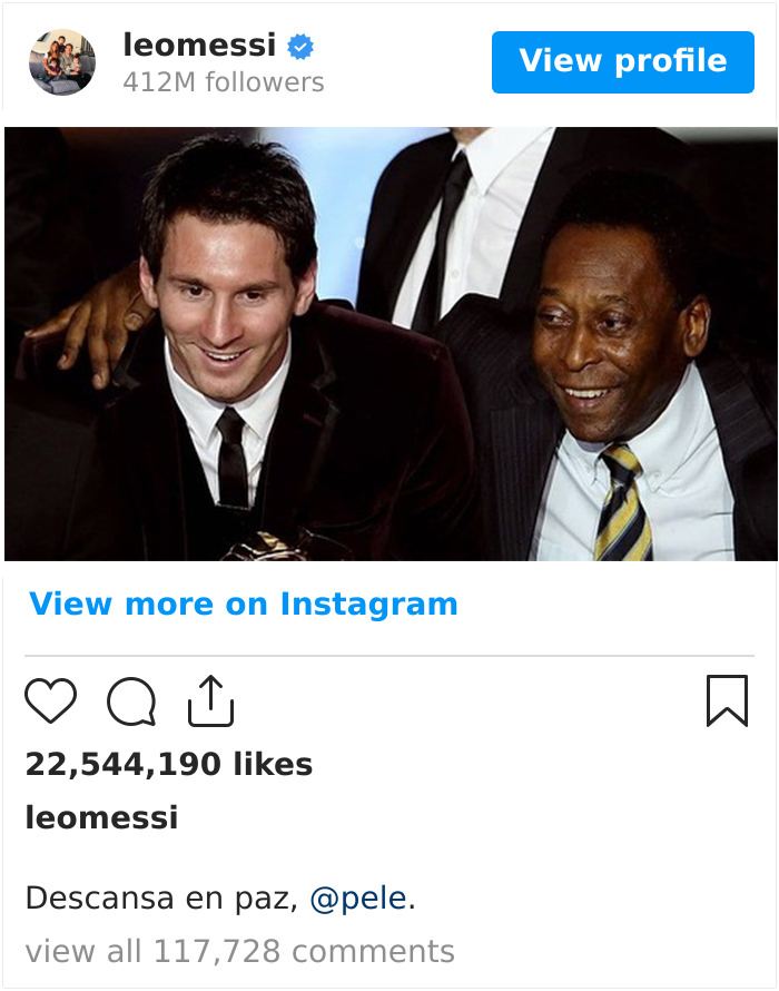 Pel&eacute;, el rey del f&uacute;tbol cuya leyenda siempre pervivir&aacute;