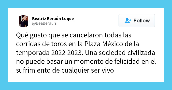 Internautas celebran la suspensión de corridas de toros en la Plaza México