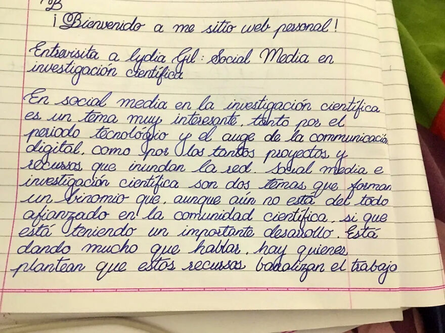 Una Muestra De Algo Que Escribí En 2019, Para Mostrar Mi Letra