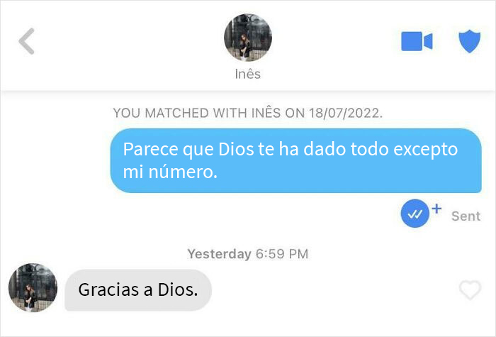 Vi que alguien había tenido éxito con esta frase para ligar y pensé en probarla