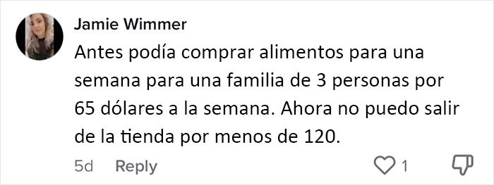 Esta mujer pone la inflaci&oacute;n en perspectiva comprando lo mismo en 2020, 2022 y 2023
