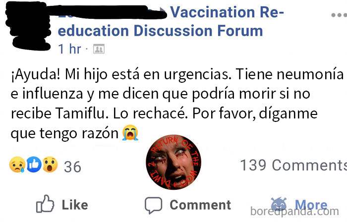 Literalmente está matando a su hijo. Esta página está llena de padres locos que creen saber más que los médicos