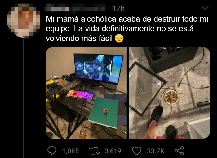 Esperemos que no se haya comprado la PC con sus propios ahorros