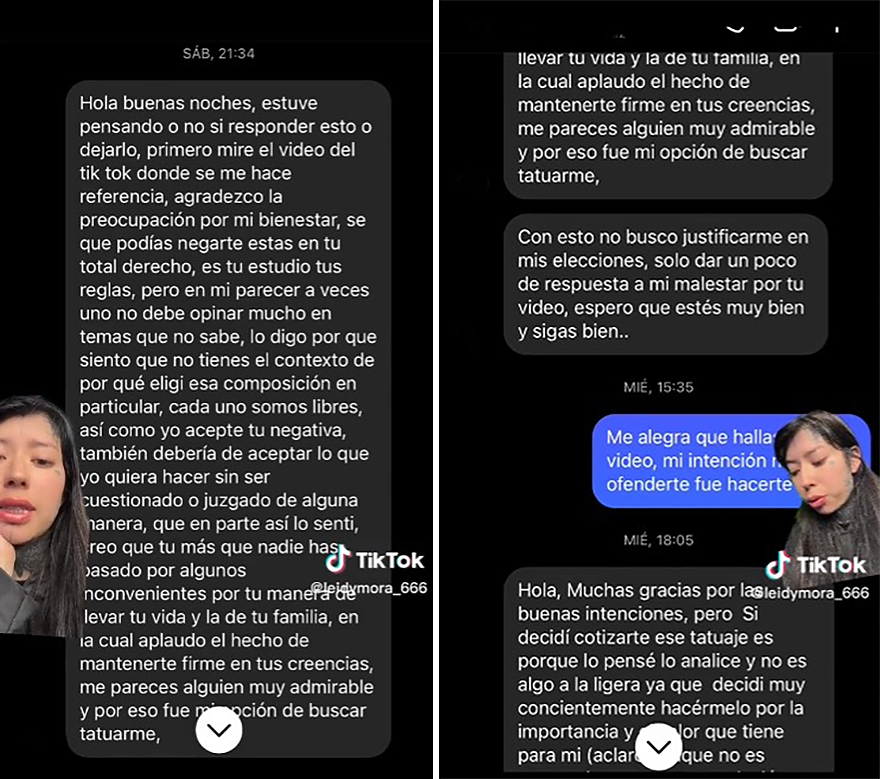 Esta tatuadora colombiana se neg&oacute; a hacer un tatuaje degradante, pero nunca imaginar&aacute;s la respuesta de la clienta