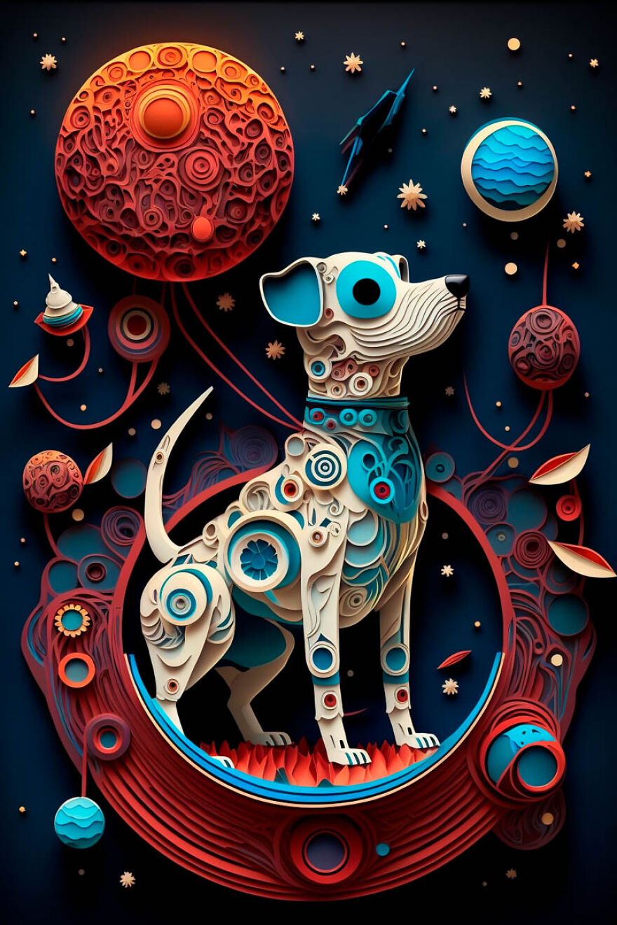 He Hecho Estos Paper Arts Con Midjourney Y Photoshop