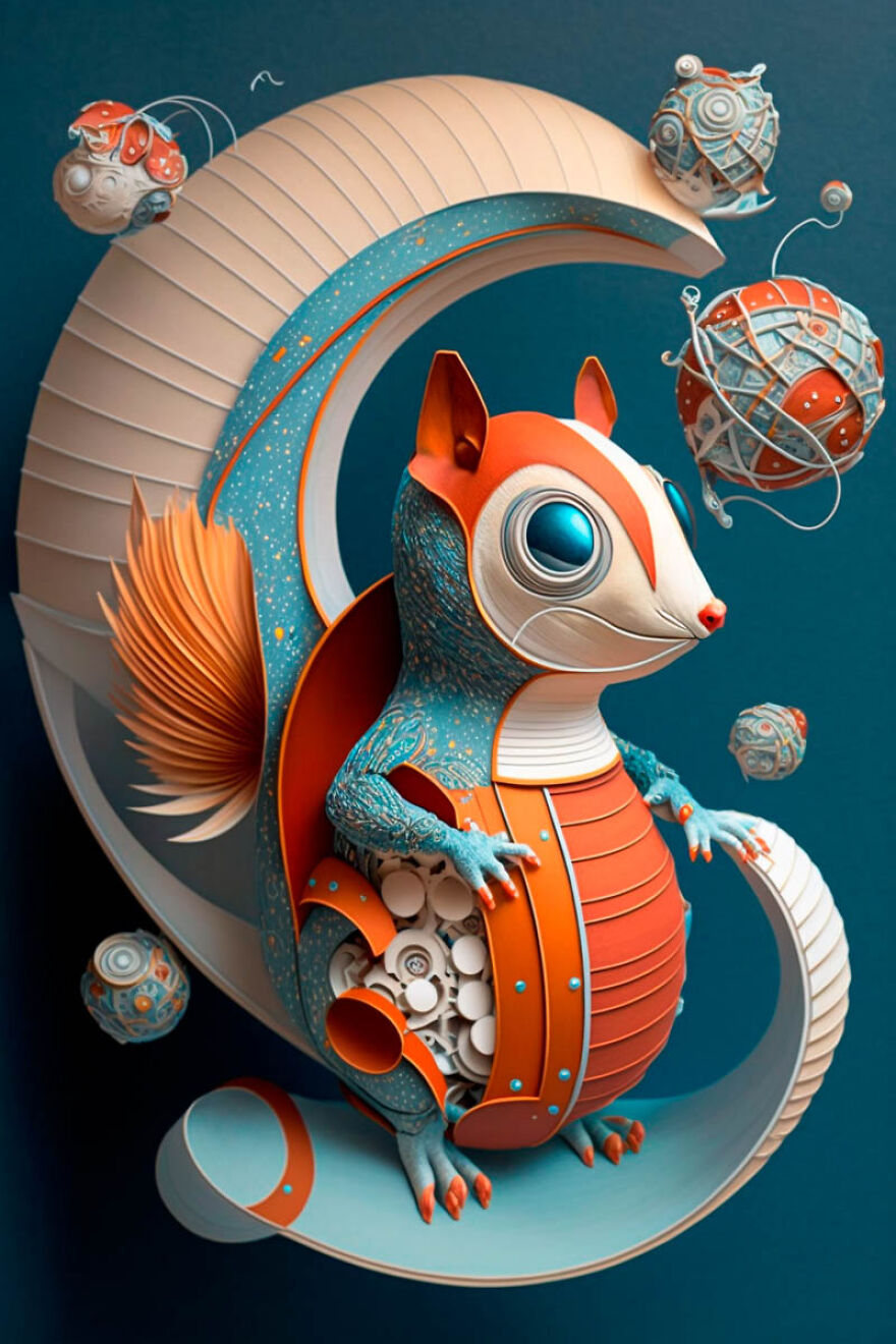 He Hecho Estos Paper Arts Con Midjourney Y Photoshop