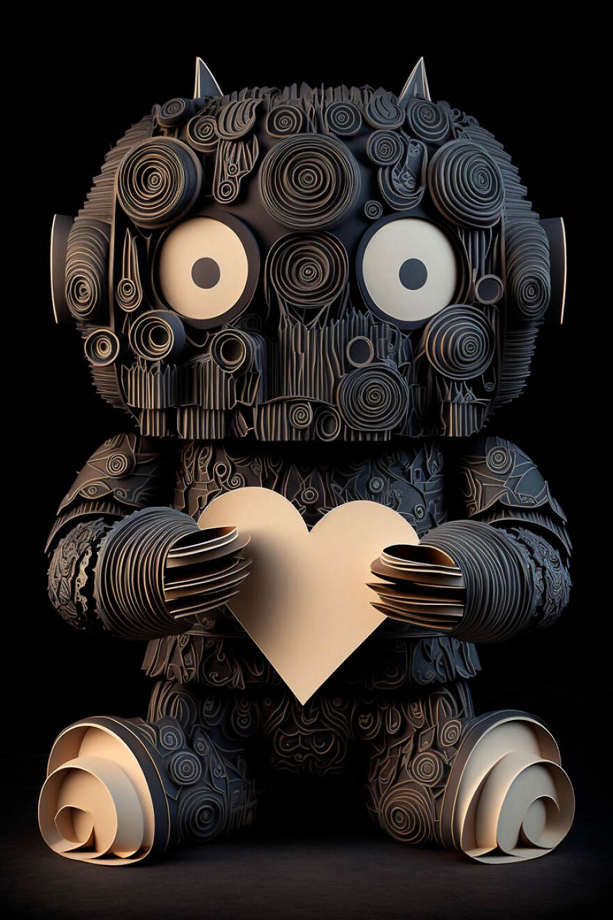 He Hecho Estos Paper Arts Con Midjourney Y Photoshop