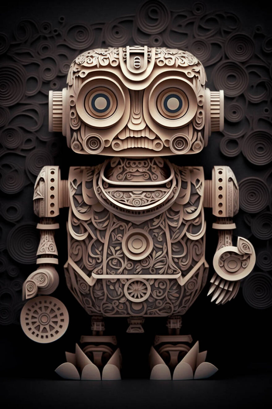 He Hecho Estos Paper Arts Con Midjourney Y Photoshop