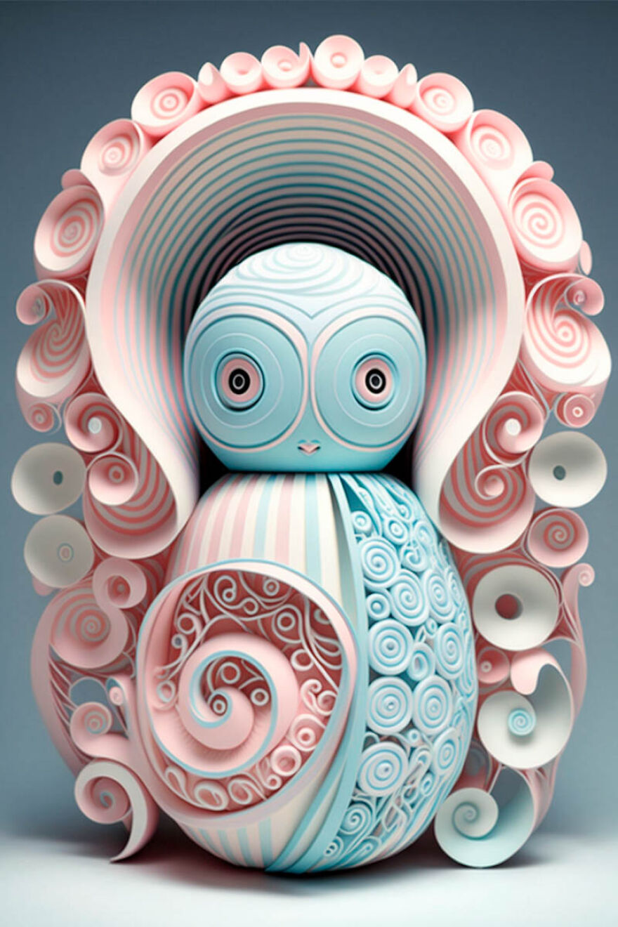 He Hecho Estos Paper Arts Con Midjourney Y Photoshop