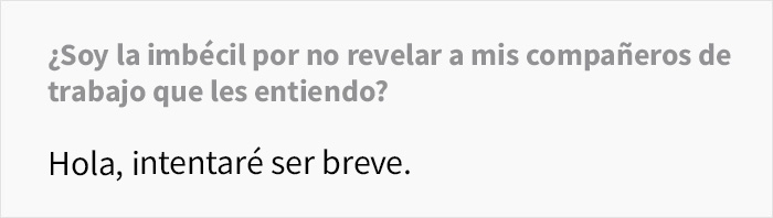 Unos trabajadores mexicanos asumen err&oacute;neamente que su nueva compa&ntilde;era no entiende espa&ntilde;ol y empiezan a hablar mal de ella