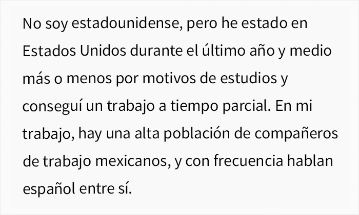 Unos trabajadores mexicanos asumen err&oacute;neamente que su nueva compa&ntilde;era no entiende espa&ntilde;ol y empiezan a hablar mal de ella