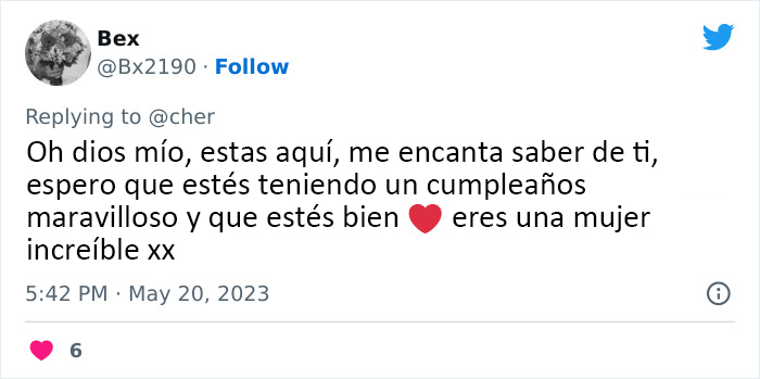 Cher comparte en Twitter una reflexi&oacute;n sobre el envejecimiento el d&iacute;a de su 77 cumplea&ntilde;os