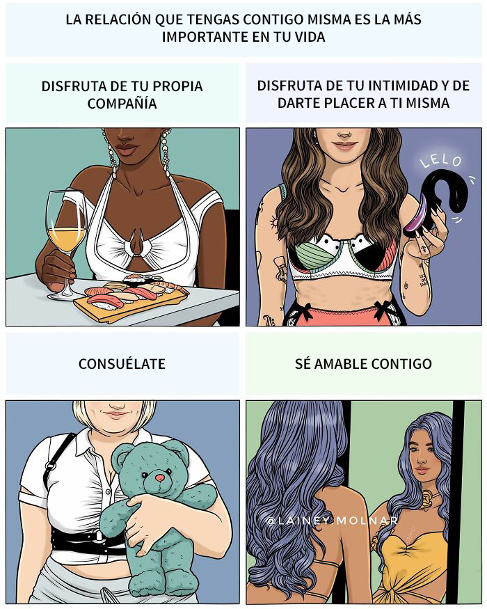 21 Illustrations By Lainey Molnar That Challenge Societal Norms Surrounding Femininity, Body Image, And More (New Pics)