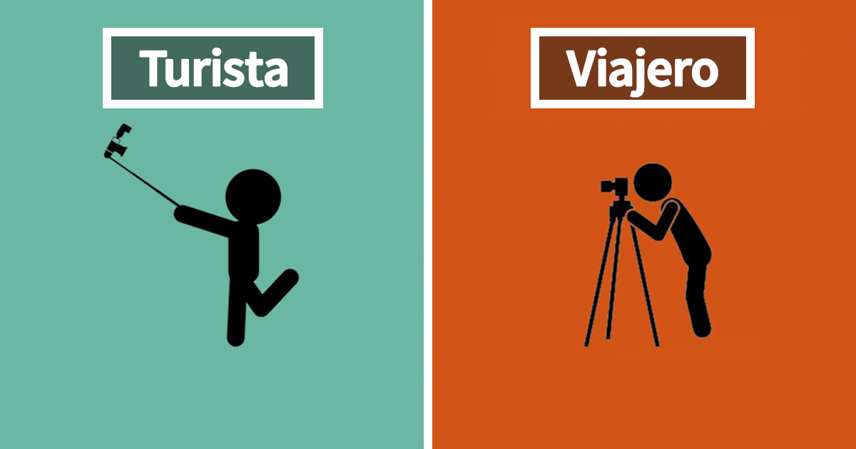 Holidify publica una serie de imágenes que ilustran las diferencias entre turistas y viajeros (12 fotos)