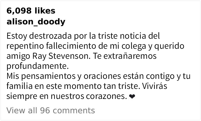 La gente en Internet expresa sus condolencias por la muerte del querido actor Ray Stevenson, fallecido a los 58 a