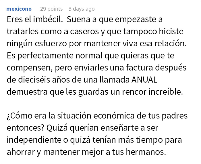 Tras 16 a&ntilde;os, este hijo ofrece "vender" su perd&oacute;n a sus padres por haberle "echado" de casa a los 18