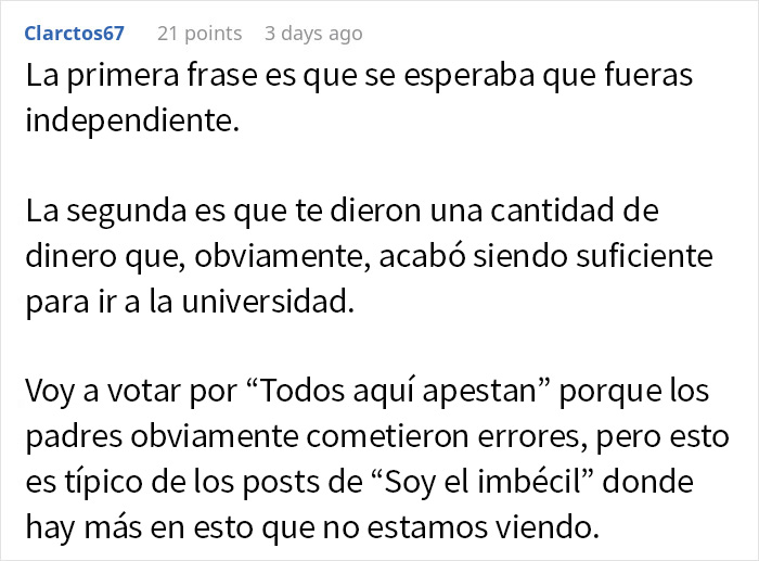 Tras 16 a&ntilde;os, este hijo ofrece "vender" su perd&oacute;n a sus padres por haberle "echado" de casa a los 18