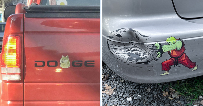 30 Divertidas pegatinas en los parachoques de los coches que te harán reír mientras conduces