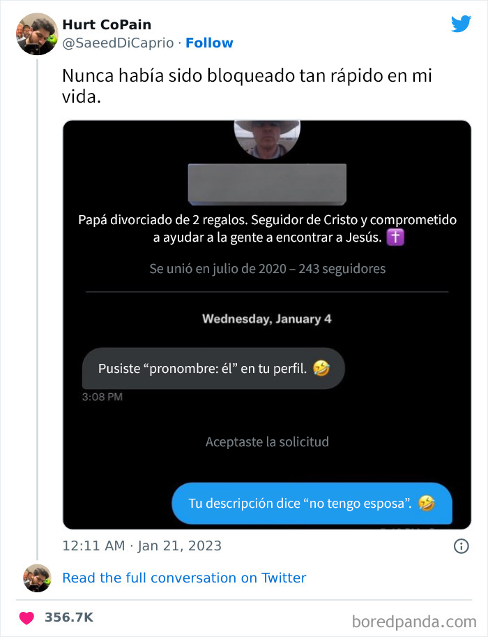 Ese hombre realmente creyó que estaba haciendo algo útil al enviarles mensajes a desconocidos para criticar sus pronombres