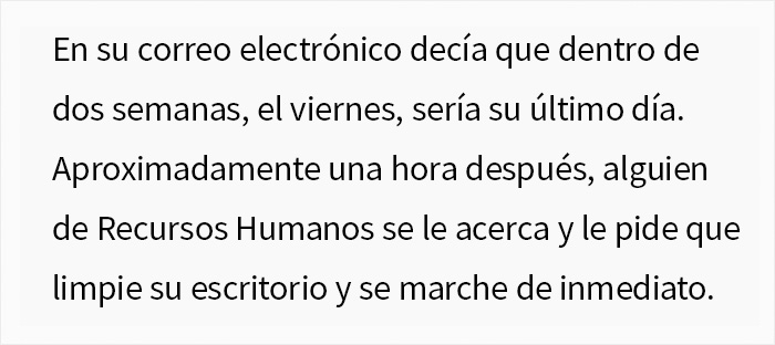 Esta empleada acalla la curiosidad de su jefe sobre su anormal carga de trabajo despu&eacute;s de que &eacute;ste la despidiera en el acto
