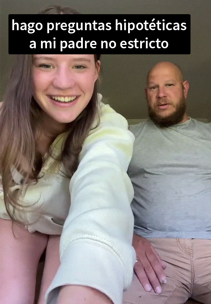 Esta adolescente le hizo preguntas hipotéticas a su padre permisivo, y las respuestas son inesperadas