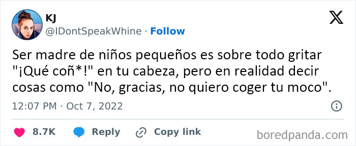 Creo que ser padre implica mucho decir "no te rías, no te rías" o "joder, esta ha sido buena", pero acordándome de poner mi cara de "adulto"
