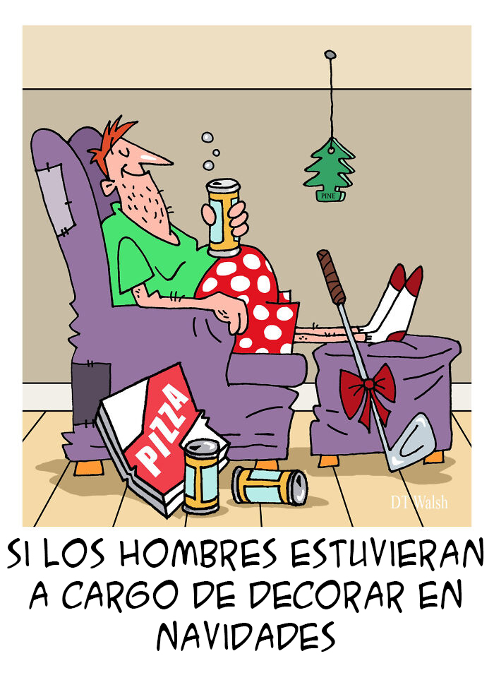 20 Festive Cartoons That I Made For The Christmas Season