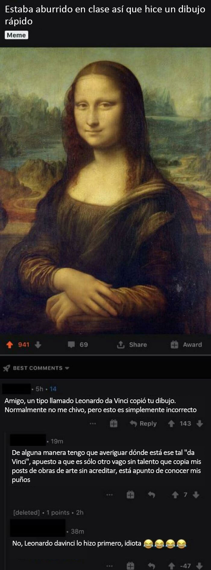 Cómo se atreve ese Da Vinci